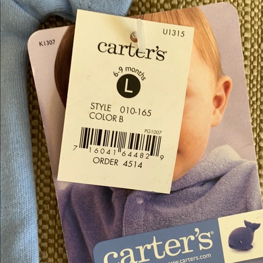 Carter’s onesie. 100% cotton. Size 6-9 mon…